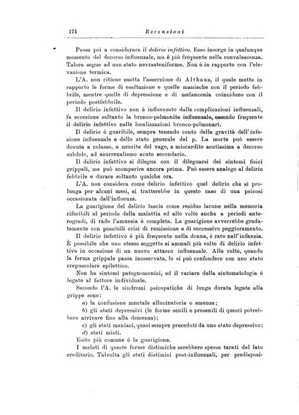 Note e riviste di psichiatria Manicomio provinciale di Pesaro