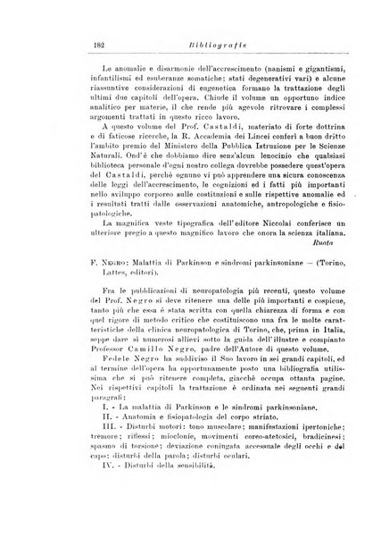 Note e riviste di psichiatria Manicomio provinciale di Pesaro