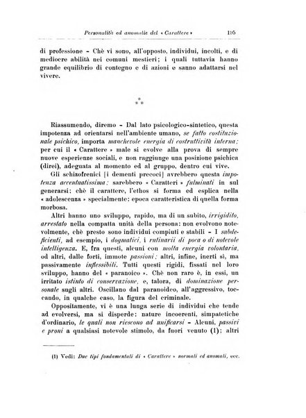 Note e riviste di psichiatria Manicomio provinciale di Pesaro