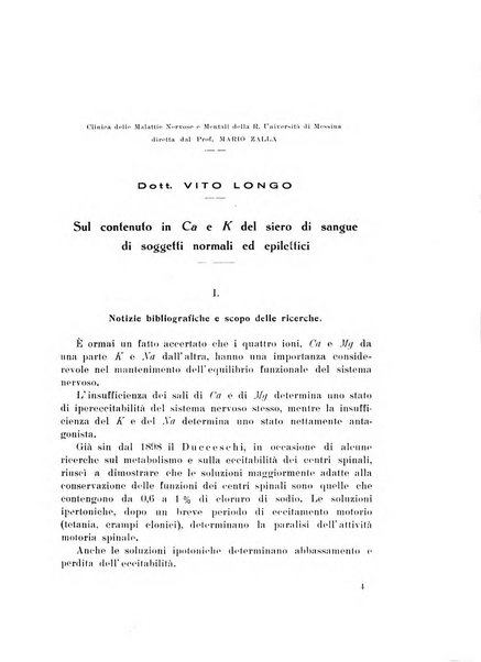 Note e riviste di psichiatria Manicomio provinciale di Pesaro