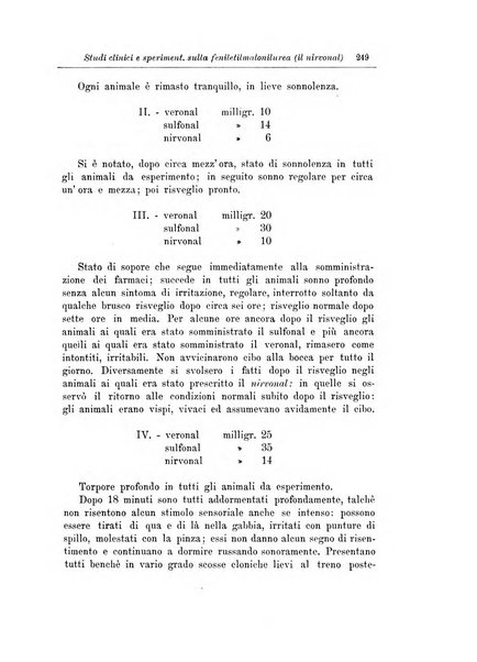 Note e riviste di psichiatria Manicomio provinciale di Pesaro