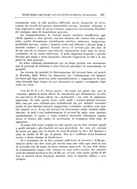 Note e riviste di psichiatria Manicomio provinciale di Pesaro