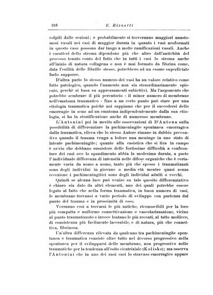 Note e riviste di psichiatria Manicomio provinciale di Pesaro