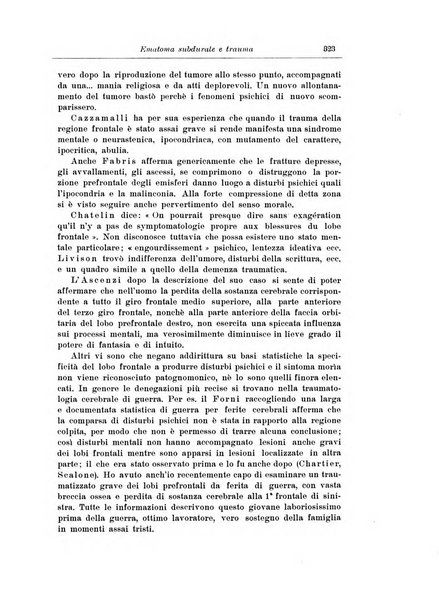 Note e riviste di psichiatria Manicomio provinciale di Pesaro