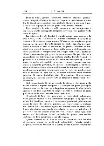 Note e riviste di psichiatria Manicomio provinciale di Pesaro