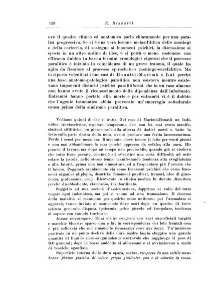 Note e riviste di psichiatria Manicomio provinciale di Pesaro