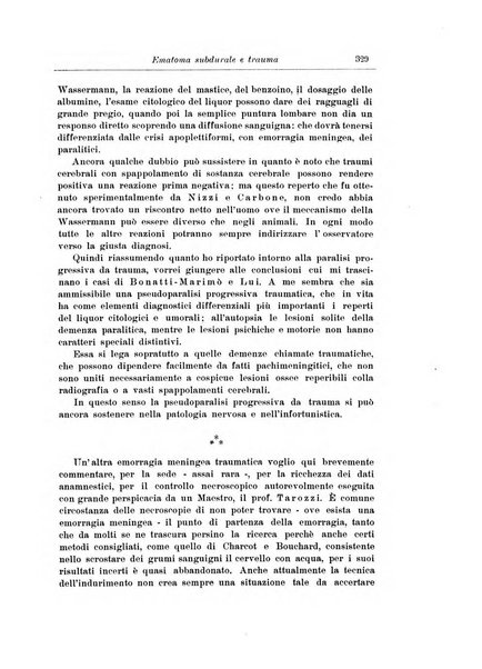 Note e riviste di psichiatria Manicomio provinciale di Pesaro