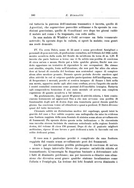 Note e riviste di psichiatria Manicomio provinciale di Pesaro