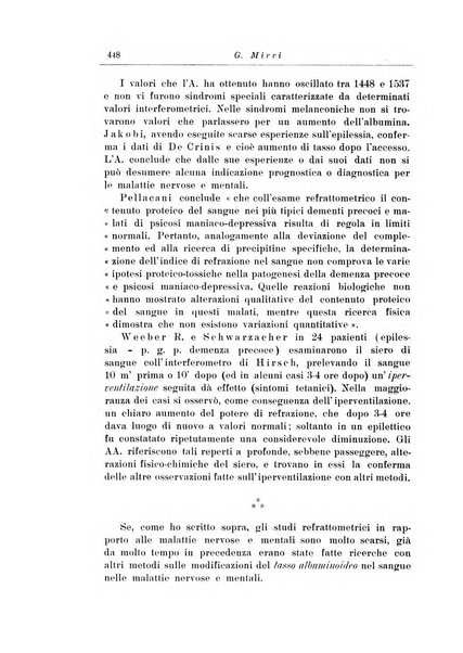 Note e riviste di psichiatria Manicomio provinciale di Pesaro