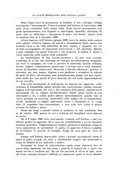 Note e riviste di psichiatria Manicomio provinciale di Pesaro