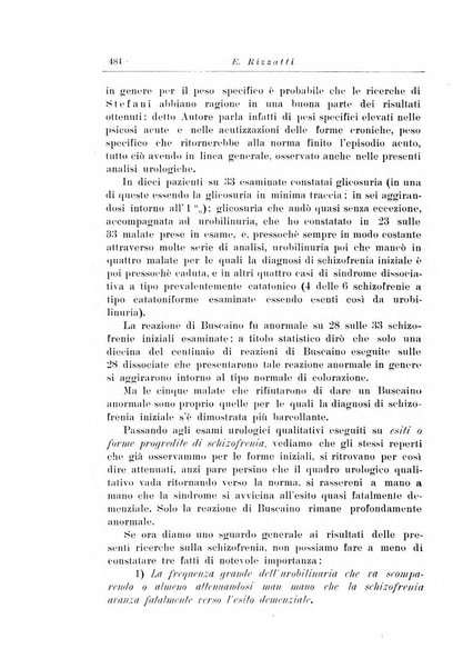 Note e riviste di psichiatria Manicomio provinciale di Pesaro