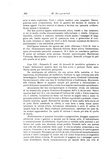 Note e riviste di psichiatria Manicomio provinciale di Pesaro