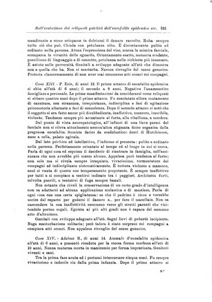 Note e riviste di psichiatria Manicomio provinciale di Pesaro