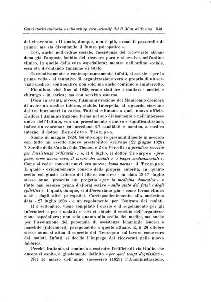 Note e riviste di psichiatria Manicomio provinciale di Pesaro