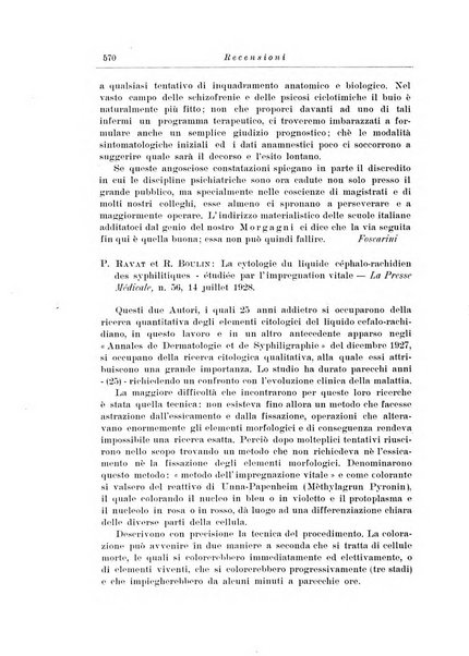 Note e riviste di psichiatria Manicomio provinciale di Pesaro