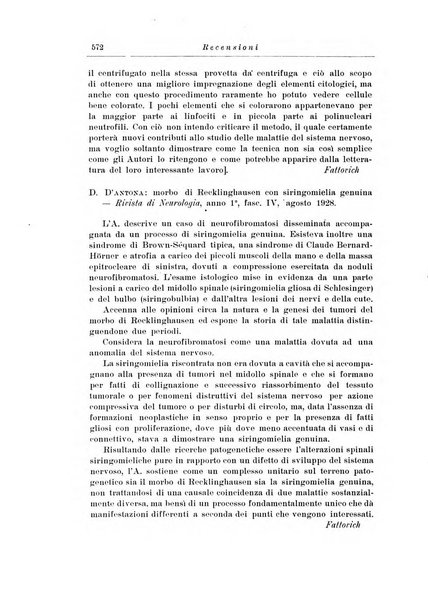 Note e riviste di psichiatria Manicomio provinciale di Pesaro