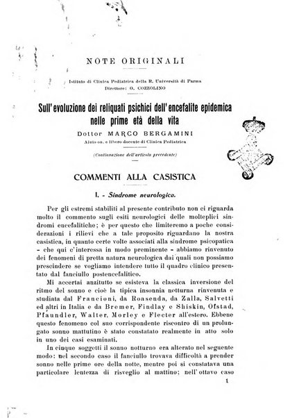 Note e riviste di psichiatria Manicomio provinciale di Pesaro