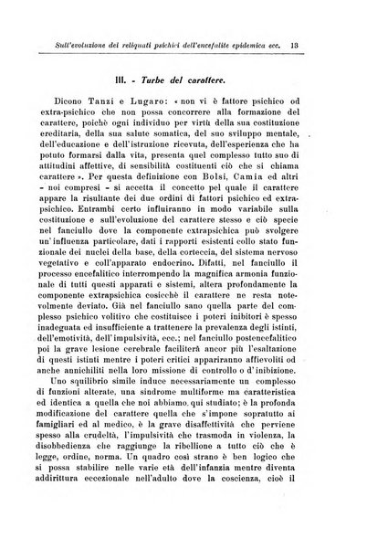 Note e riviste di psichiatria Manicomio provinciale di Pesaro