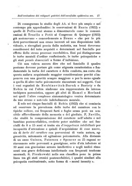 Note e riviste di psichiatria Manicomio provinciale di Pesaro