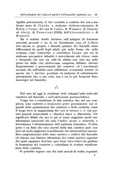 Note e riviste di psichiatria Manicomio provinciale di Pesaro