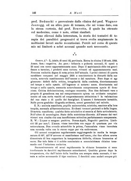 Note e riviste di psichiatria Manicomio provinciale di Pesaro