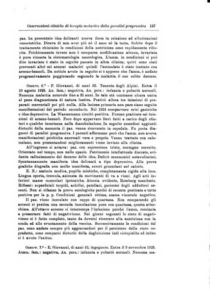 Note e riviste di psichiatria Manicomio provinciale di Pesaro