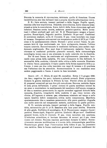 Note e riviste di psichiatria Manicomio provinciale di Pesaro