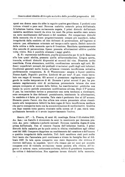 Note e riviste di psichiatria Manicomio provinciale di Pesaro