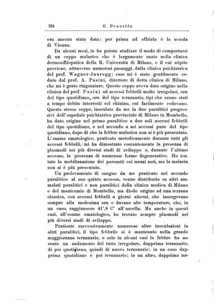 Note e riviste di psichiatria Manicomio provinciale di Pesaro