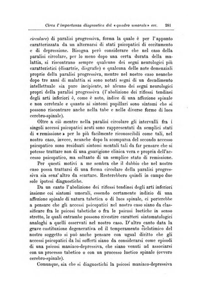 Note e riviste di psichiatria Manicomio provinciale di Pesaro