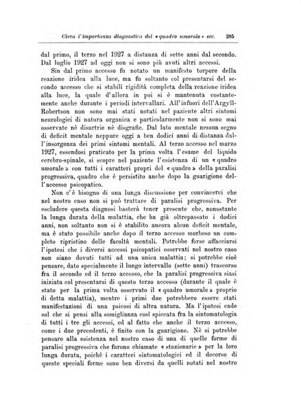 Note e riviste di psichiatria Manicomio provinciale di Pesaro