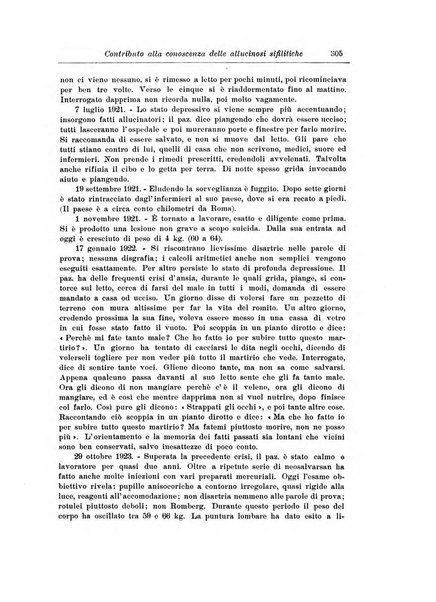 Note e riviste di psichiatria Manicomio provinciale di Pesaro