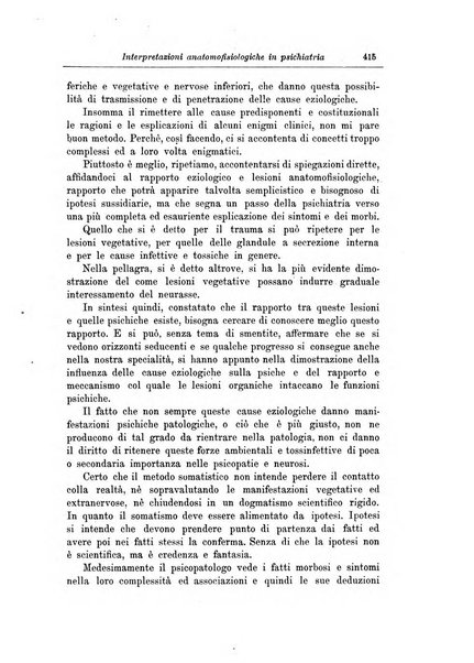 Note e riviste di psichiatria Manicomio provinciale di Pesaro