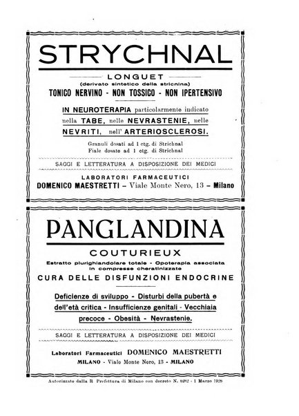 Note e riviste di psichiatria Manicomio provinciale di Pesaro