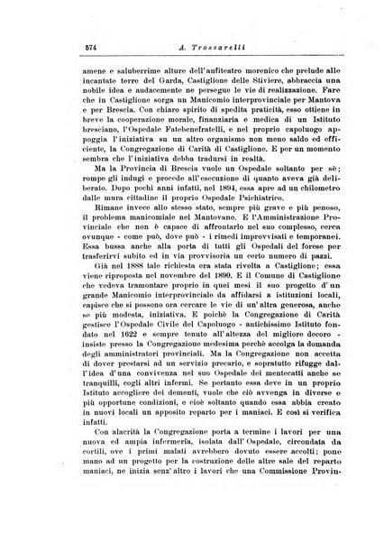 Note e riviste di psichiatria Manicomio provinciale di Pesaro