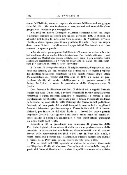 Note e riviste di psichiatria Manicomio provinciale di Pesaro