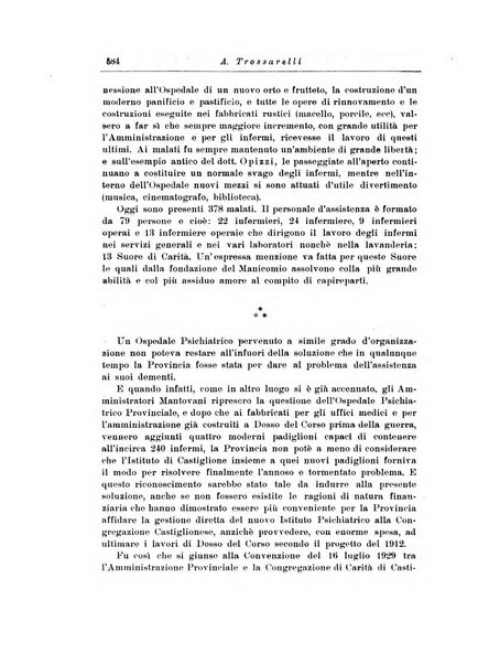 Note e riviste di psichiatria Manicomio provinciale di Pesaro