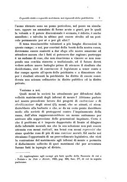 Note e riviste di psichiatria Manicomio provinciale di Pesaro