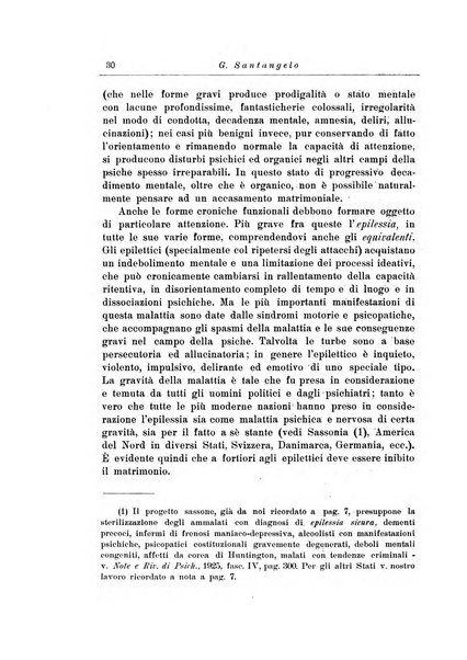 Note e riviste di psichiatria Manicomio provinciale di Pesaro