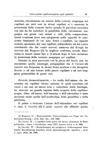 Note e riviste di psichiatria Manicomio provinciale di Pesaro