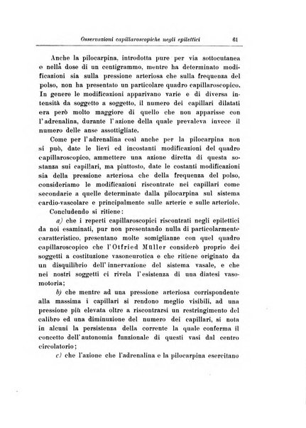 Note e riviste di psichiatria Manicomio provinciale di Pesaro