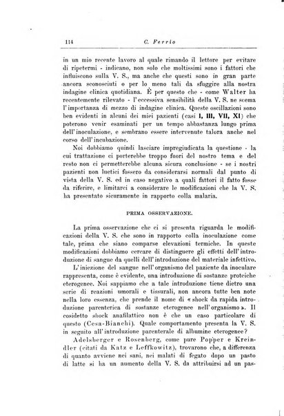 Note e riviste di psichiatria Manicomio provinciale di Pesaro