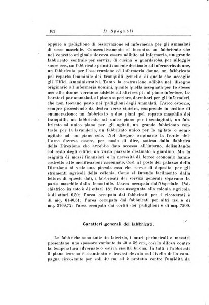 Note e riviste di psichiatria Manicomio provinciale di Pesaro