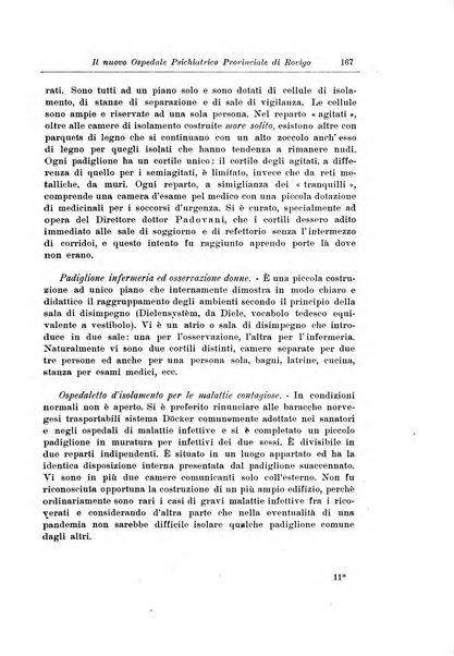 Note e riviste di psichiatria Manicomio provinciale di Pesaro