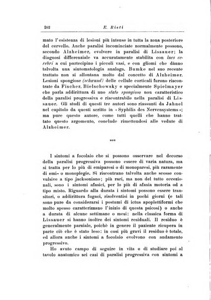 Note e riviste di psichiatria Manicomio provinciale di Pesaro