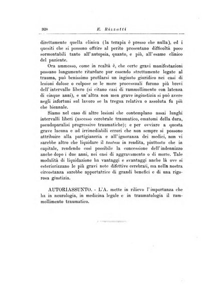 Note e riviste di psichiatria Manicomio provinciale di Pesaro