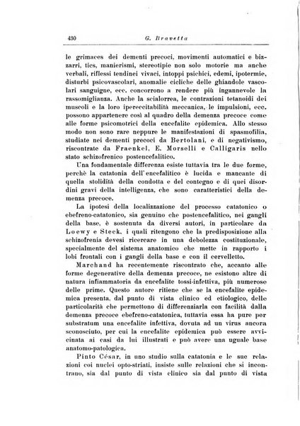 Note e riviste di psichiatria Manicomio provinciale di Pesaro