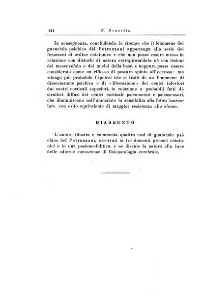 Note e riviste di psichiatria Manicomio provinciale di Pesaro