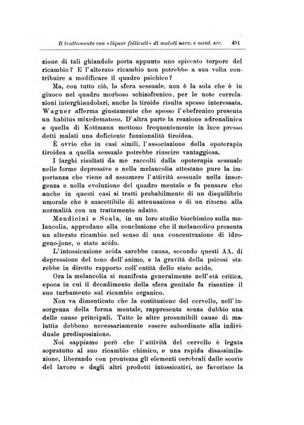 Note e riviste di psichiatria Manicomio provinciale di Pesaro