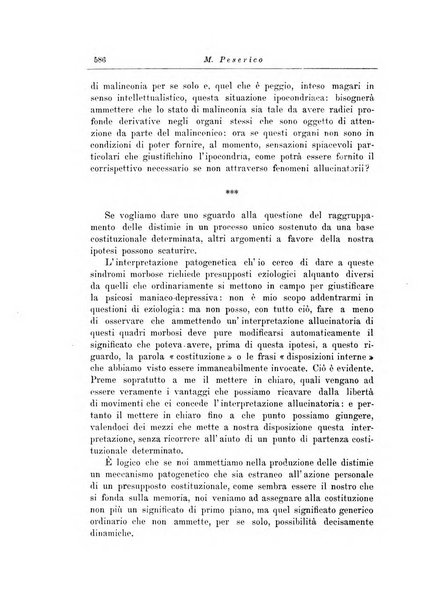 Note e riviste di psichiatria Manicomio provinciale di Pesaro